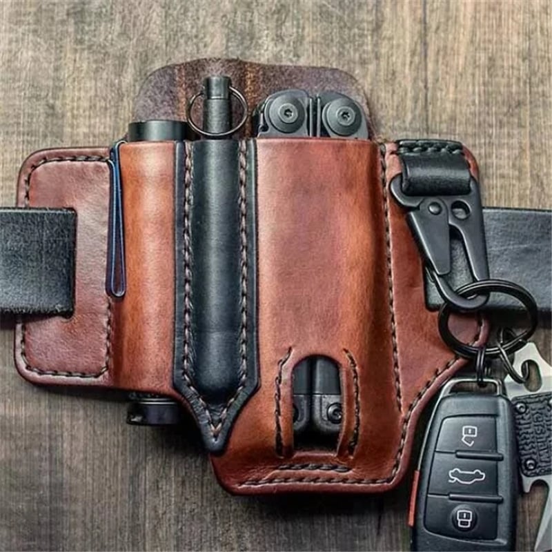 🔥 Cowhide Leather Owl Buckle Tactical Multifunctional Belt Cover