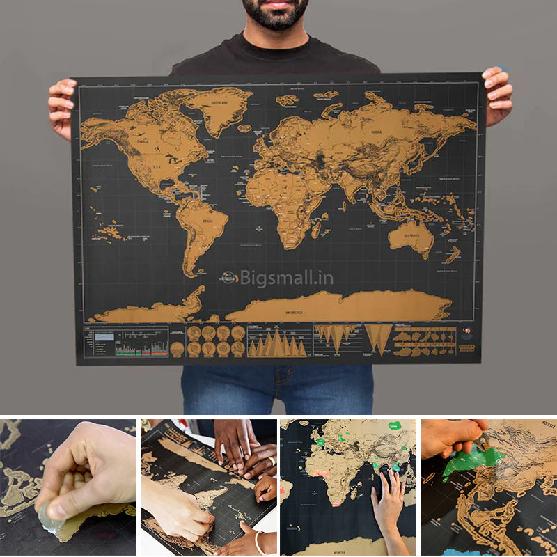 🔥LAST DAY 60% OFF🔥Scratch Map of the World-FREE SHIPPING