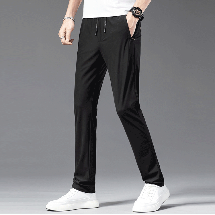 Spring ice silk sports men's casual trousers-FREE SHIPPING