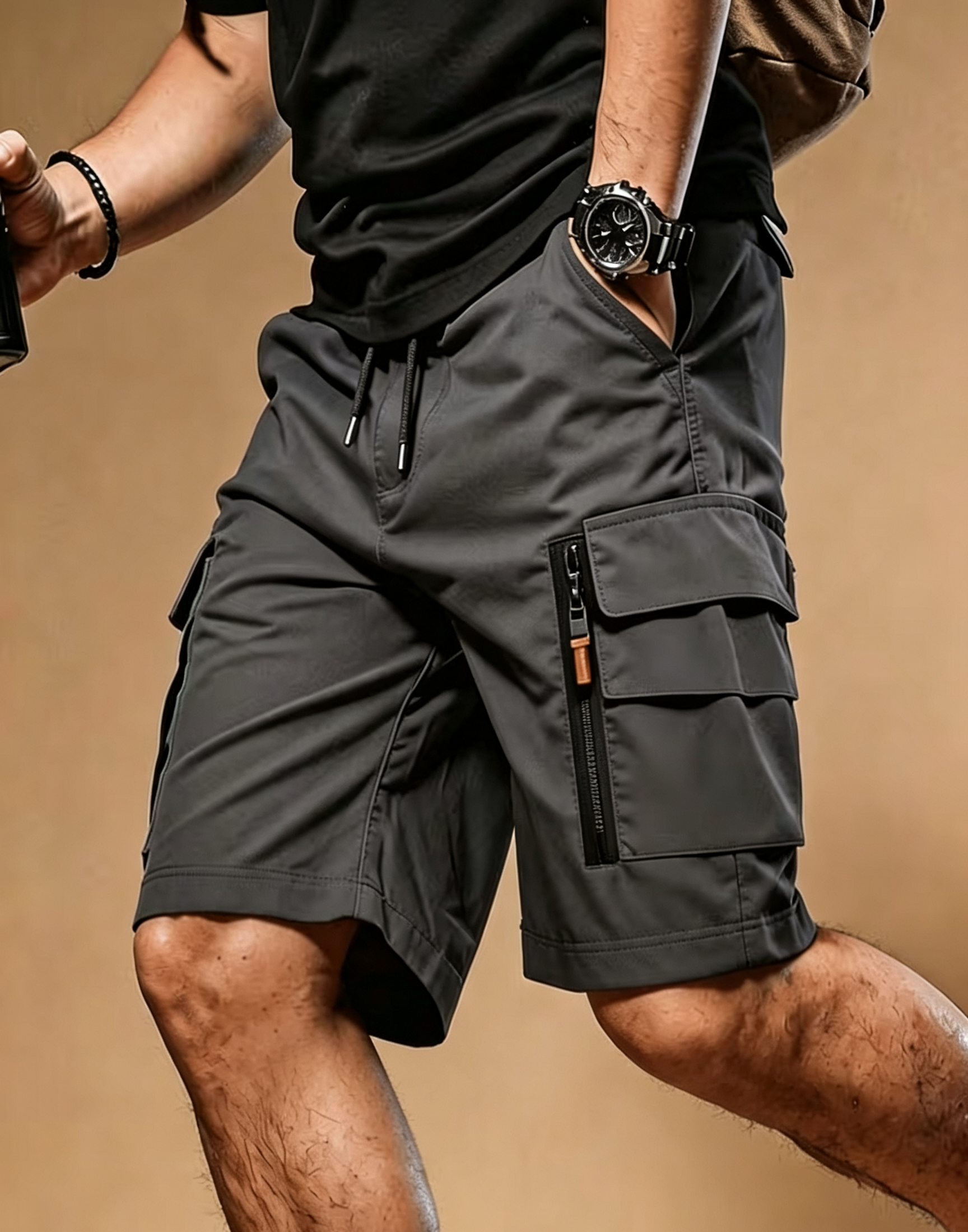 Men Cargo Shorts, Breathable Quick Dry Tactical Work Pants With Multi Pockets
