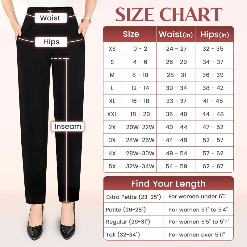 SoftyGrace - High Rise Silky Soft Pull-on Comfort Pants