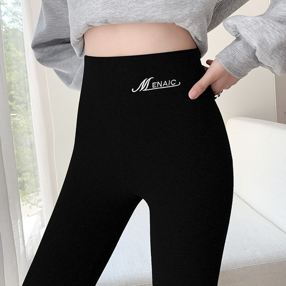 Grattlamm™ Stretchiga tighta Leggings för kvinnor med hög midja i tjock fleece