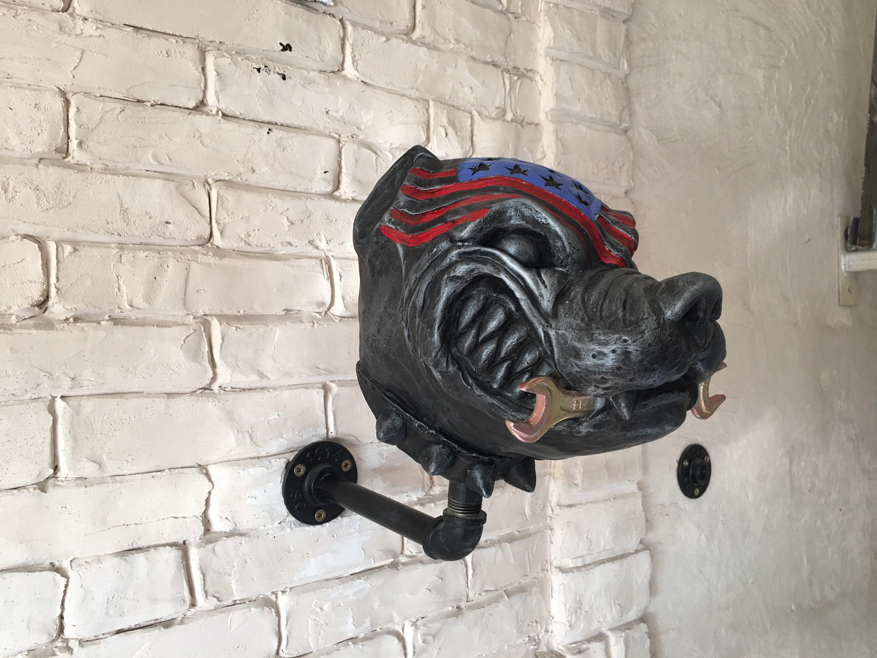 🔥Last Day 49% OFF-Motorcycle Skull Helmet Holder with Beard(🎁The most special gift for riders)