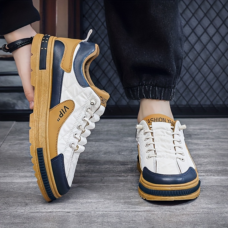 Trendy Color Block Men's Casual Air Sneakers