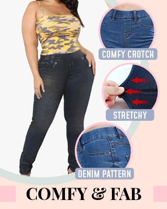 🔥Buy 2 Free Shipping🔥Plus Size Toning Jeans Leggings