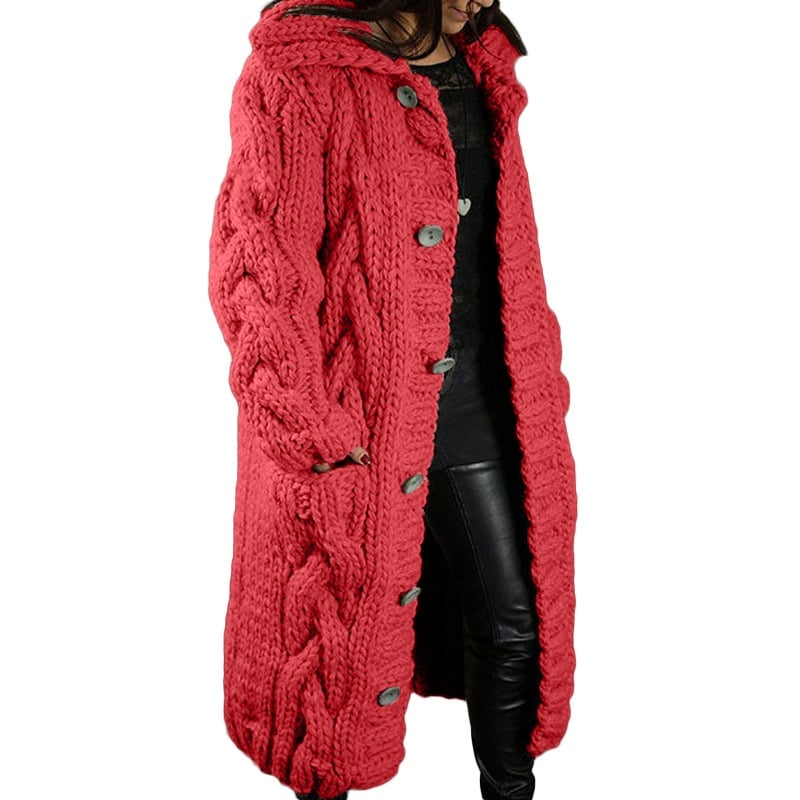 2023 Knitted Thick-Line Jumper Coat