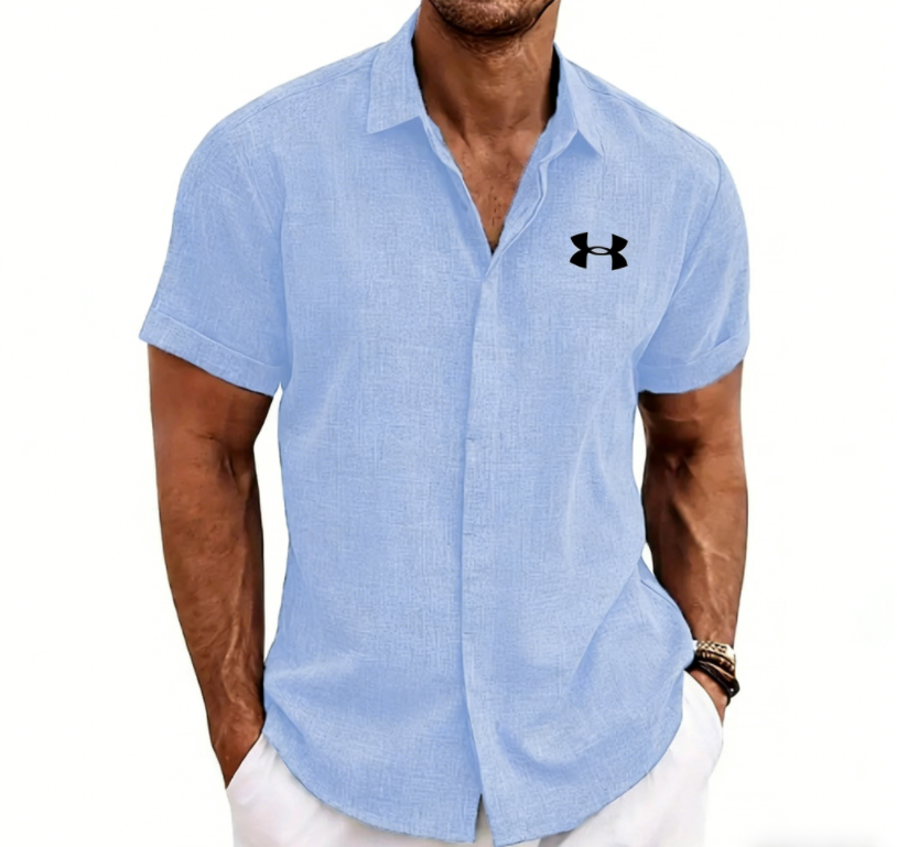 Light Mature Casual Linen Shirt