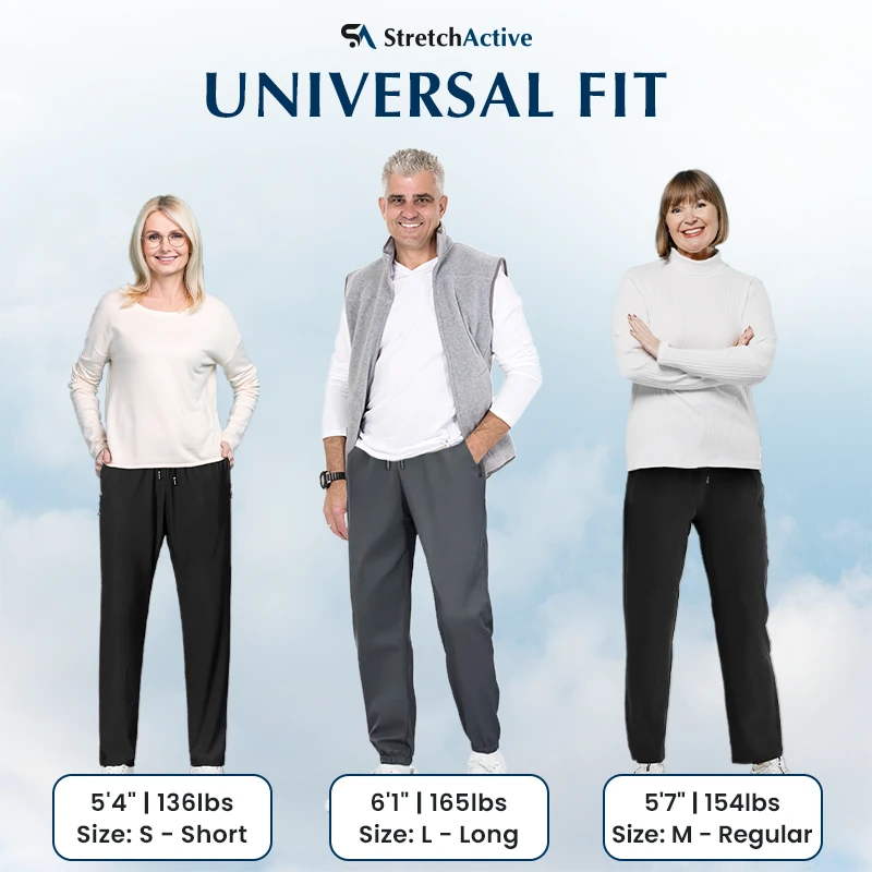 StretchActive - Unisex Ultra Stretch Quick Drying Pants