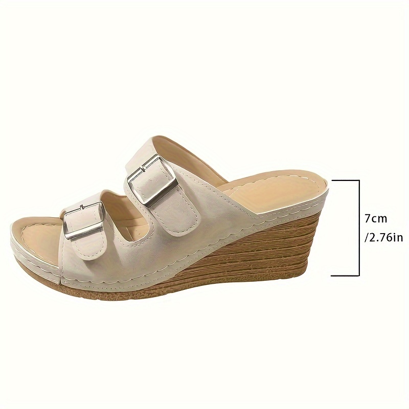 🔥Summer Sale 50%🔥Women‘s Comfortable Buckle Belts Platform Sandals