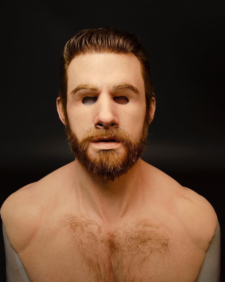 Halloween Funny Cosplay Party Mask – Old Man Head Helmet Real Mask