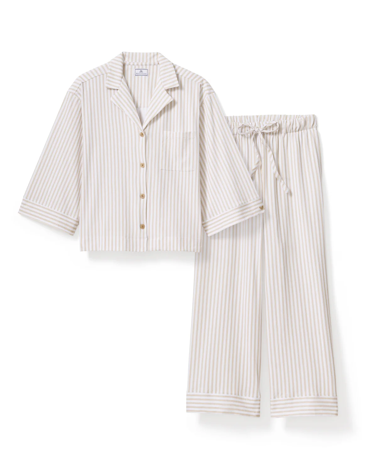 The Olivia Wide-Leg Pima Cotton Pajama Set