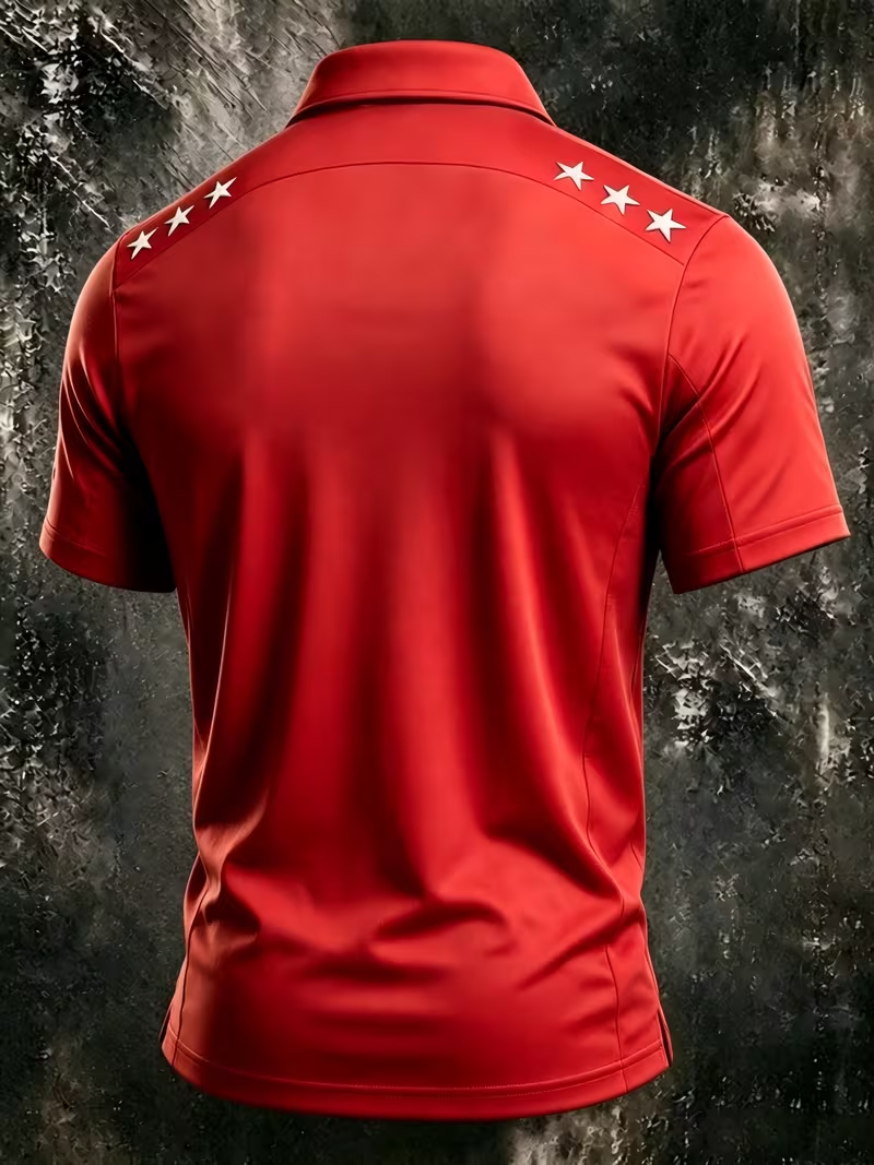 Men’s Patriotic Quick-Dry Tactical Polo Shirt-Embrace American Freedom
