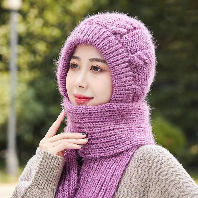 Warm Cashmere Hat and Scarf-FREE SHIPPING