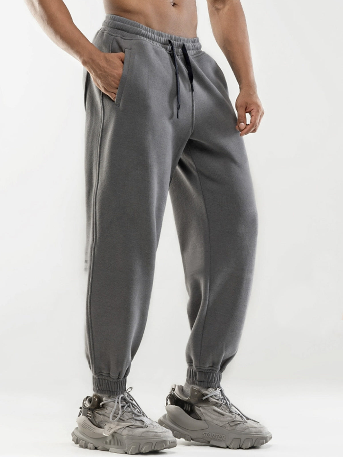 M's Relaxed Fit Tapered Fleece Sweatpants-Zittor