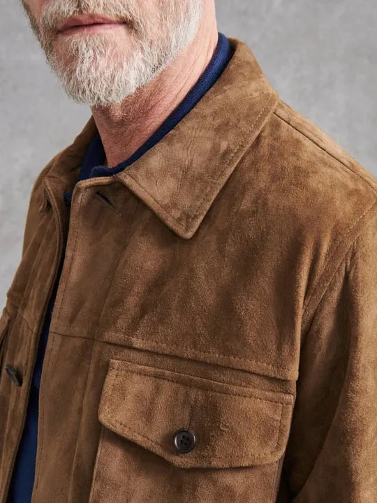 Men's Suede Cargo Jacket-Last Day 50% OFF