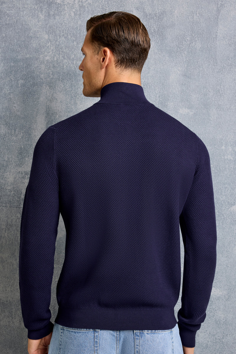 THE FABIO HALF ZIP SWEATER