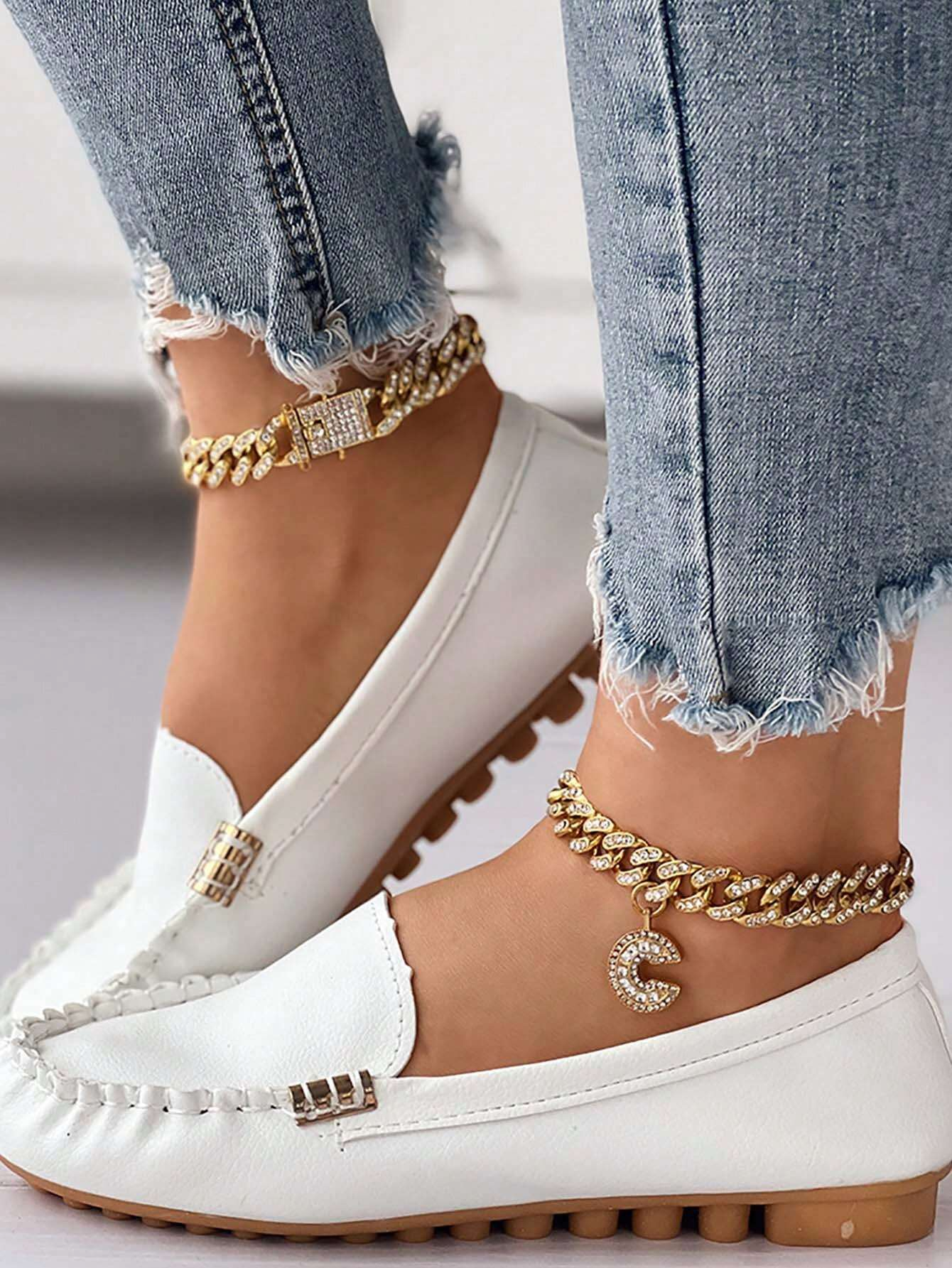 Women's Denim Flat Loafers