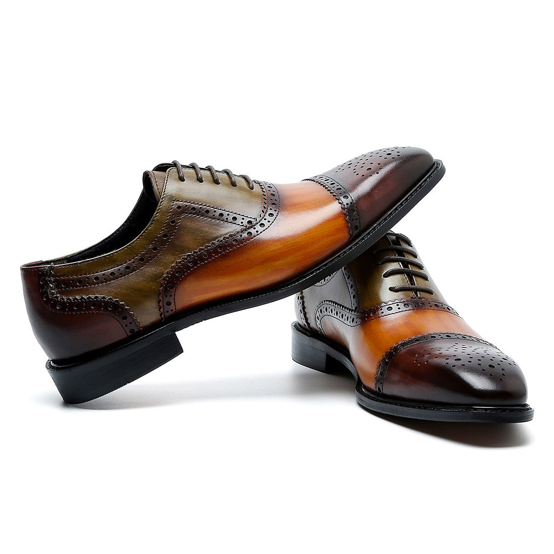 2022 Men's Leather Business Casual Design Trendy Calf Dress Shoes-Zittor