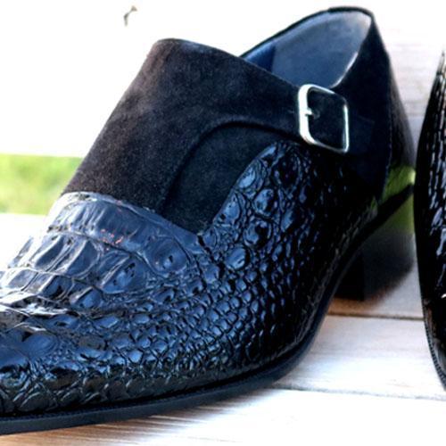 Crocodile leather Brand Designer Men's Shoes-Zittor