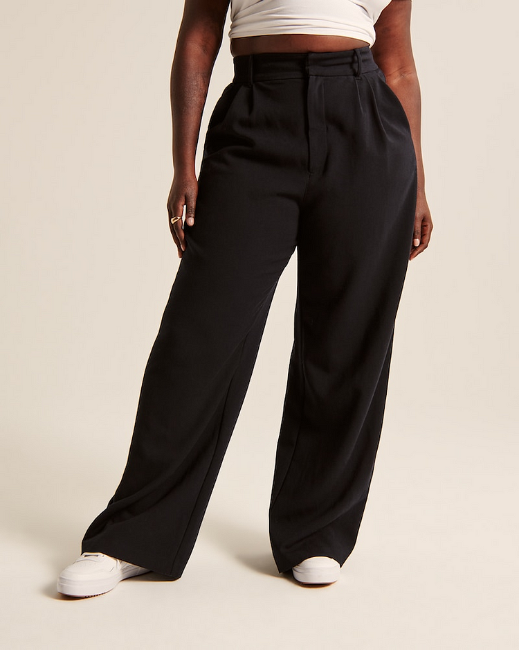 High Waist Tailored Wide Leg Pants (Buy 2 Free Shipping)