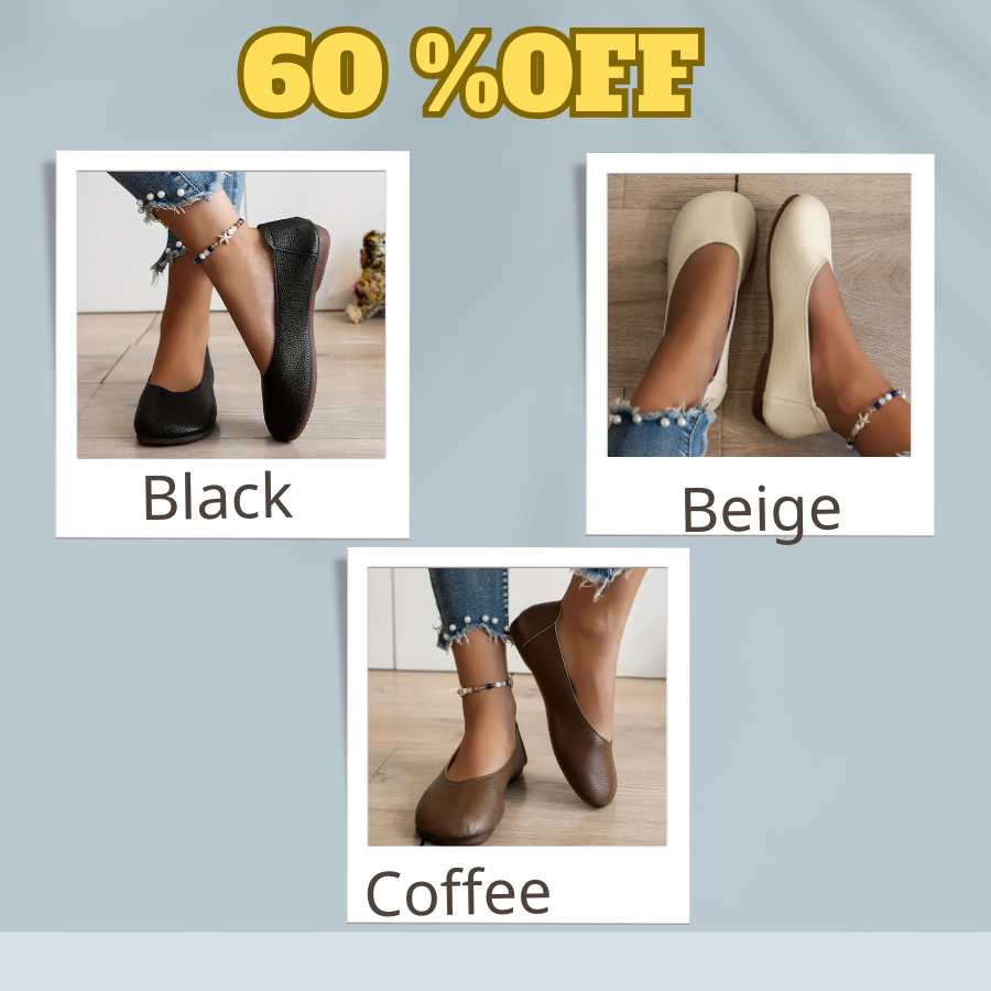 🔥Women's Leather Soft-soled Non-slip Shoes