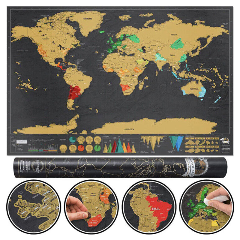🔥LAST DAY 60% OFF🔥Scratch Map of the World-FREE SHIPPING