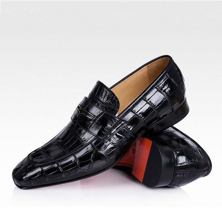 Men's Luxury Alligator Slip-On Formal Loafers-Zittor