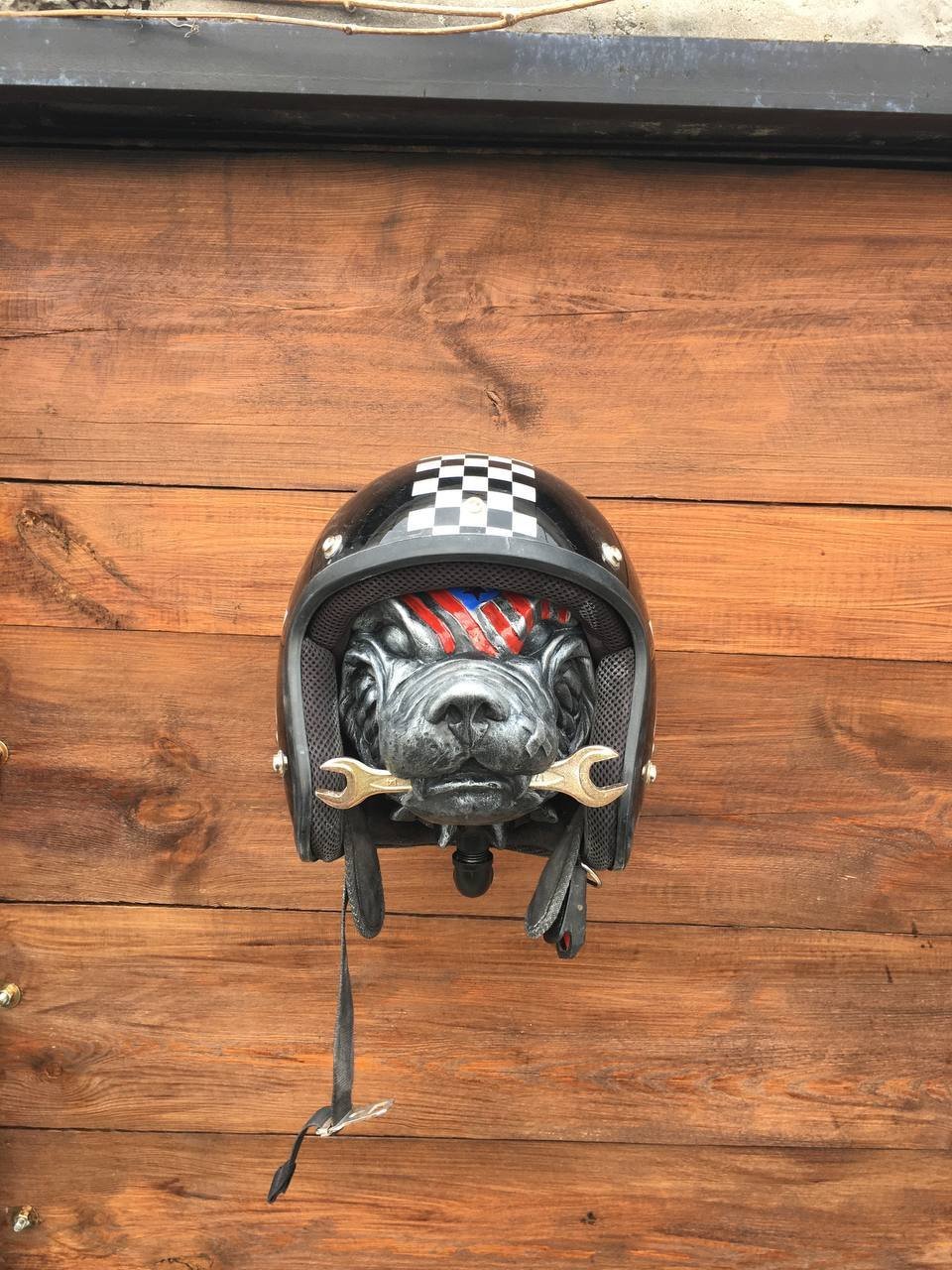 🔥Last Day 49% OFF-Motorcycle Skull Helmet Holder with Beard(🎁The most special gift for riders)