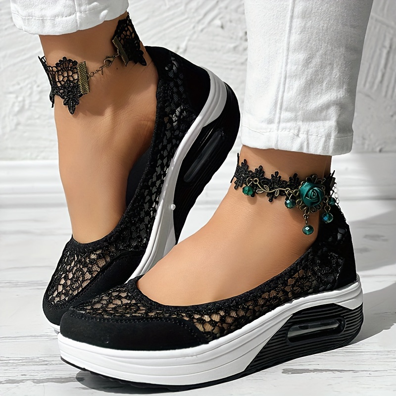 Women's Comfortable Orthopedic Lace Mesh Walk Shoes