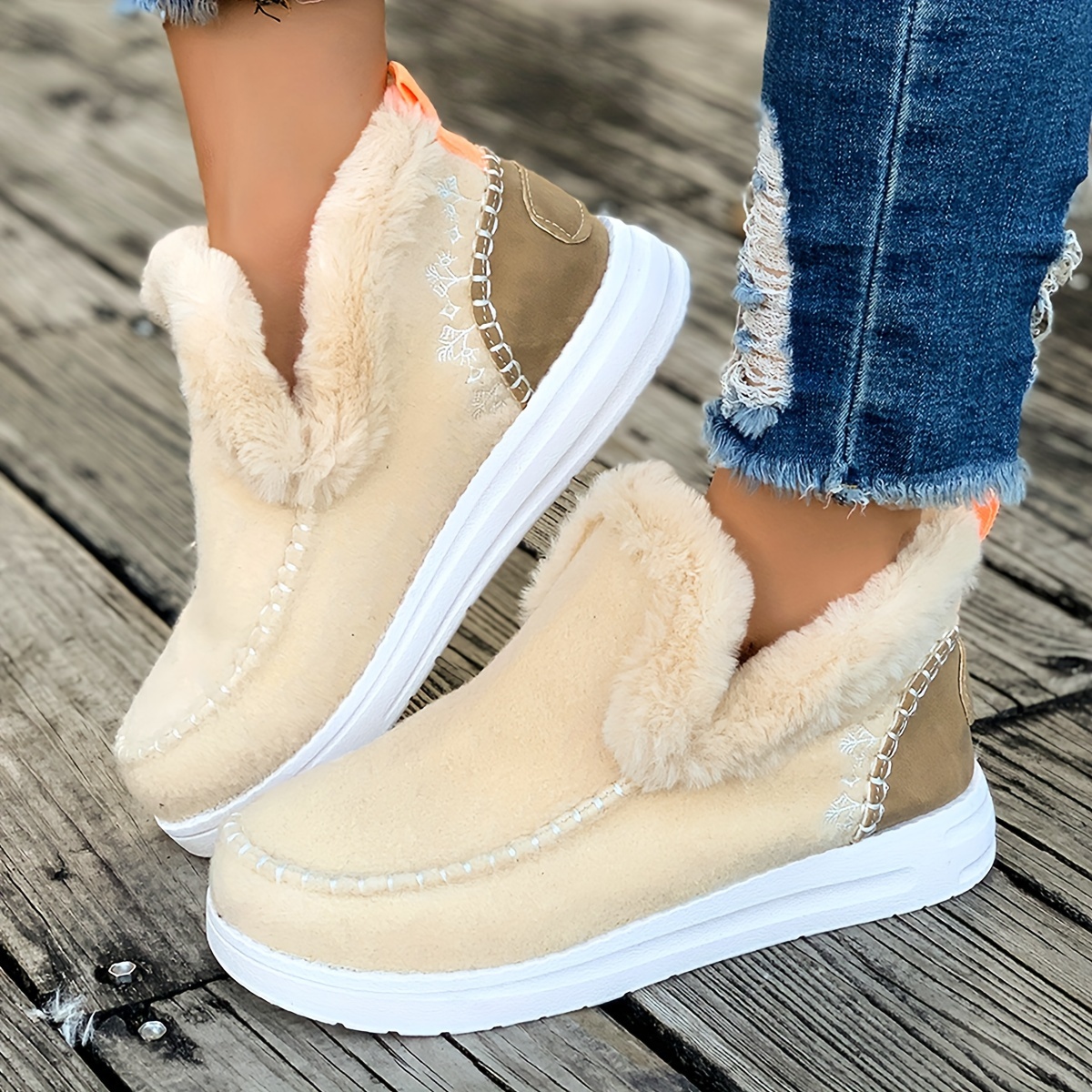 Women's Winter Fleece Lined Ankle Booties
