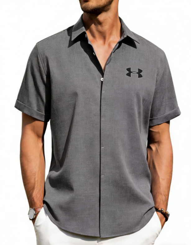 Light Mature Casual Linen Shirt