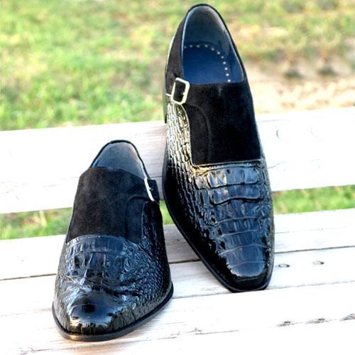 Crocodile leather Brand Designer Men's Shoes-Zittor