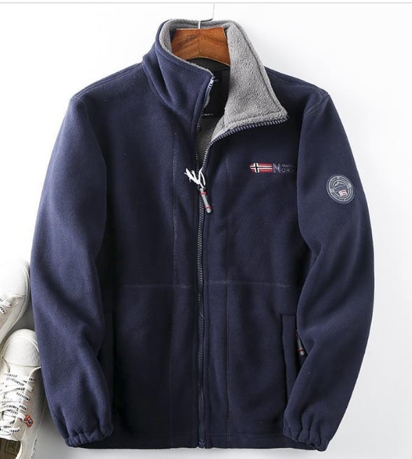 Last Day 50% OFF- 🔥Men's Double-Layer Fleece Hooded Jacket