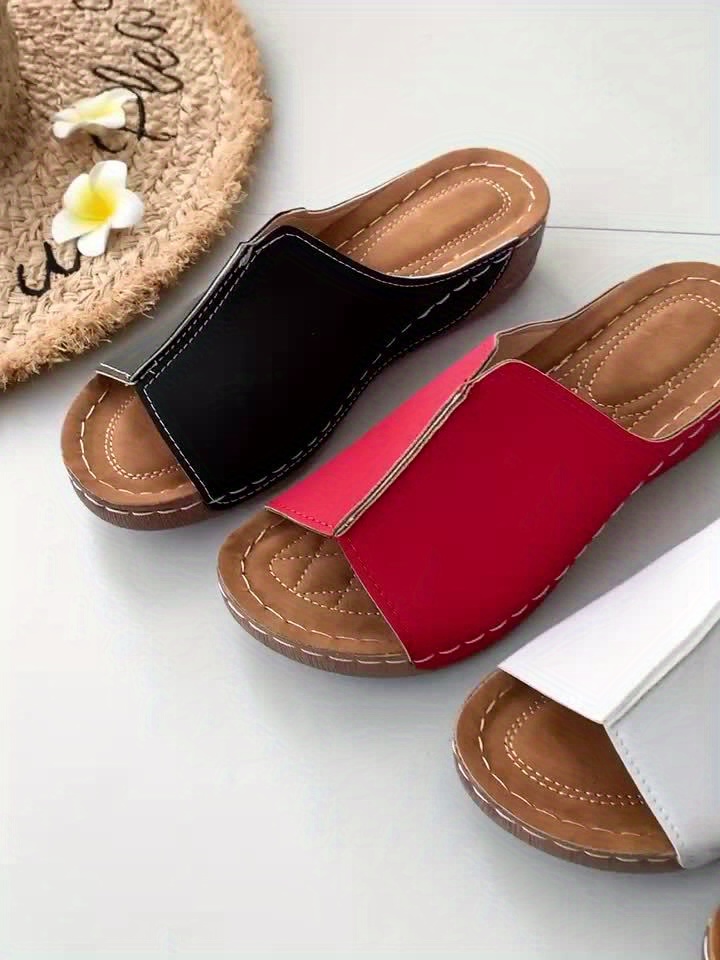 Women's Comfortable Platform Sandals - Casual Open Toe Summer Shoes