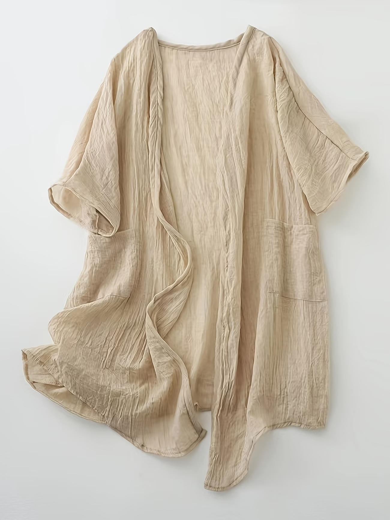Breathable Linen Open Front Shirt for Summer（BUY 2 GET FREE SHIPPING)