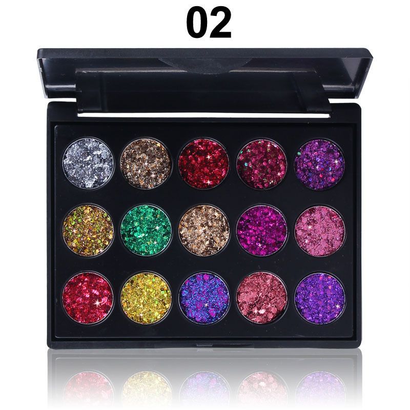15 Color Glitter Eyeshadow Palette
