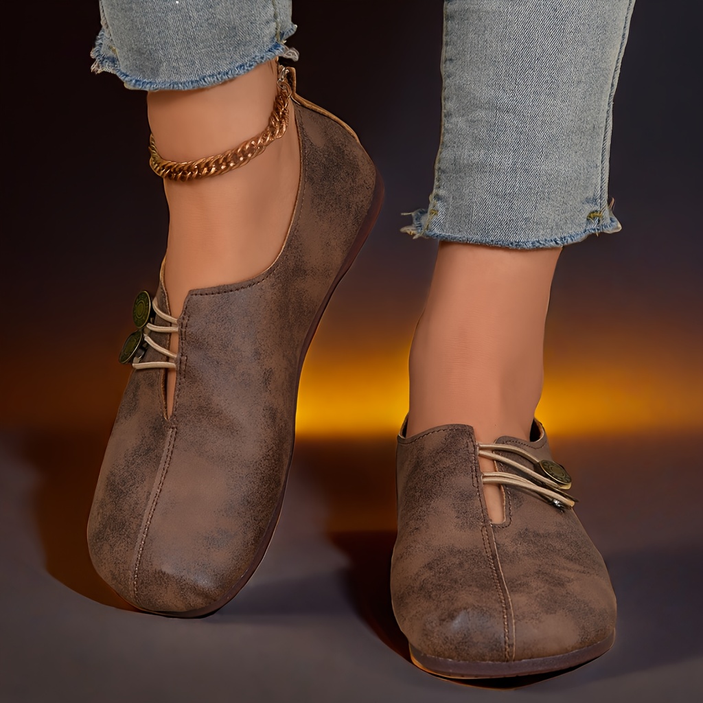 Women's soft sole round toe shoes