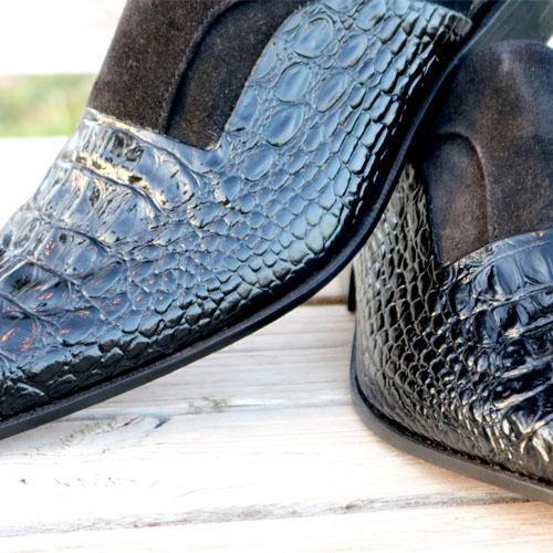 Crocodile leather Brand Designer Men's Shoes-Zittor