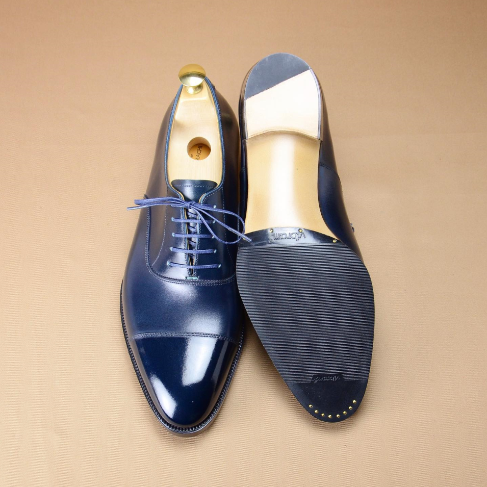 Blue Oxford Premium Leather Shoes-Zittor