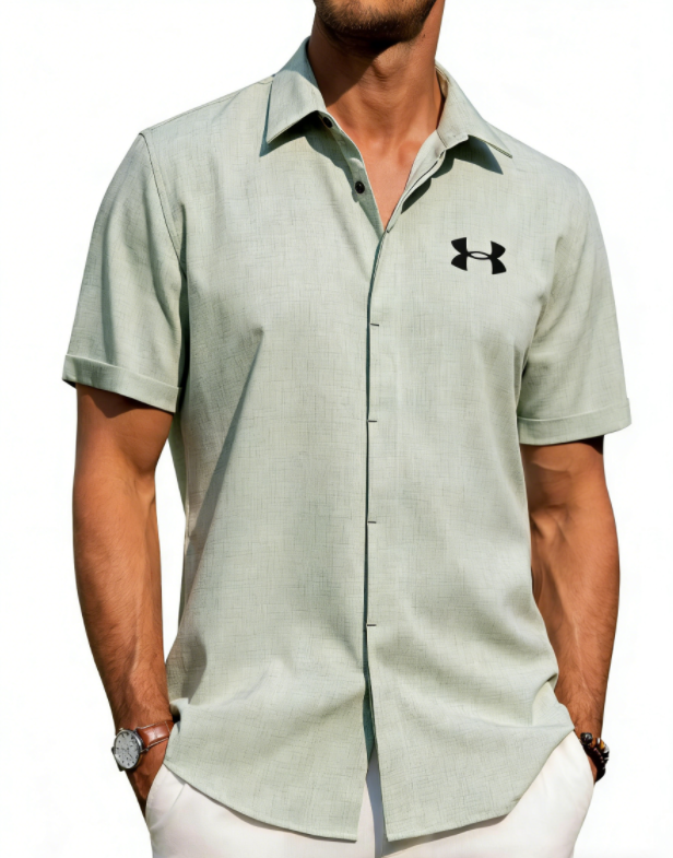 Light Mature Casual Linen Shirt