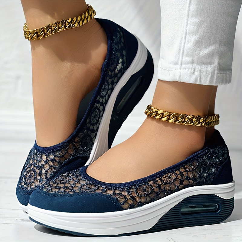 Women's Comfortable Orthopedic Lace Mesh Walk Shoes