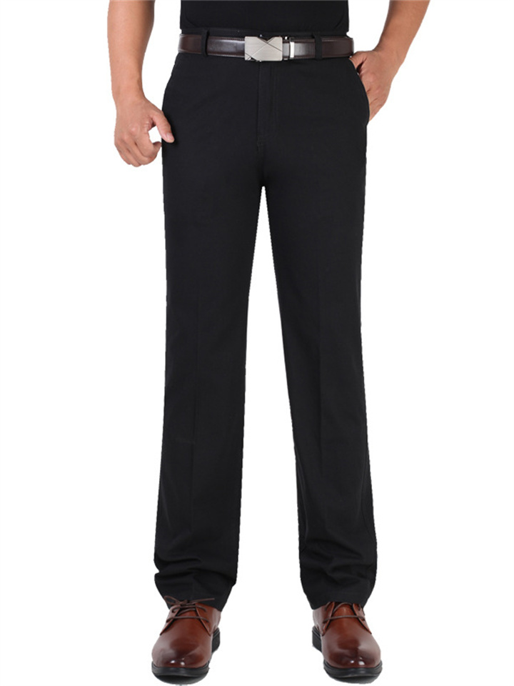 Men's Business Casual Cotton Linen Pants