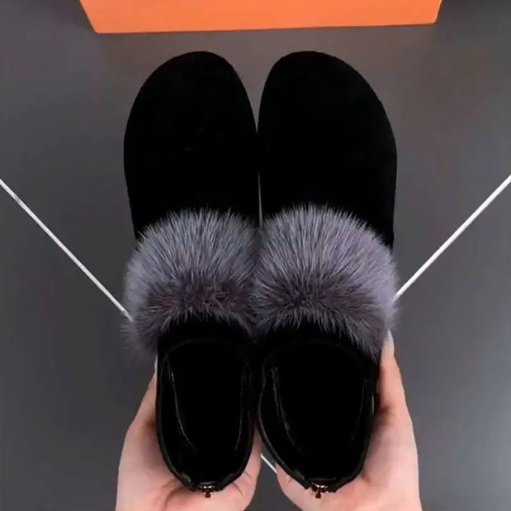 Shobous Women's Elegant Non-Slip Winter Warm Ankle Boots