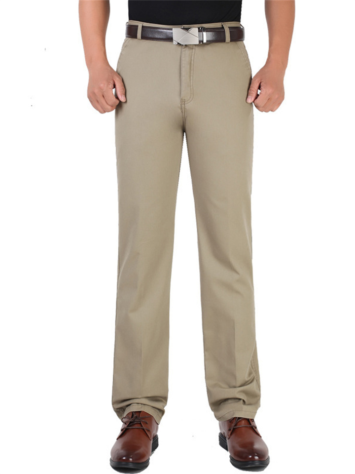 Men's Business Casual Cotton Linen Pants