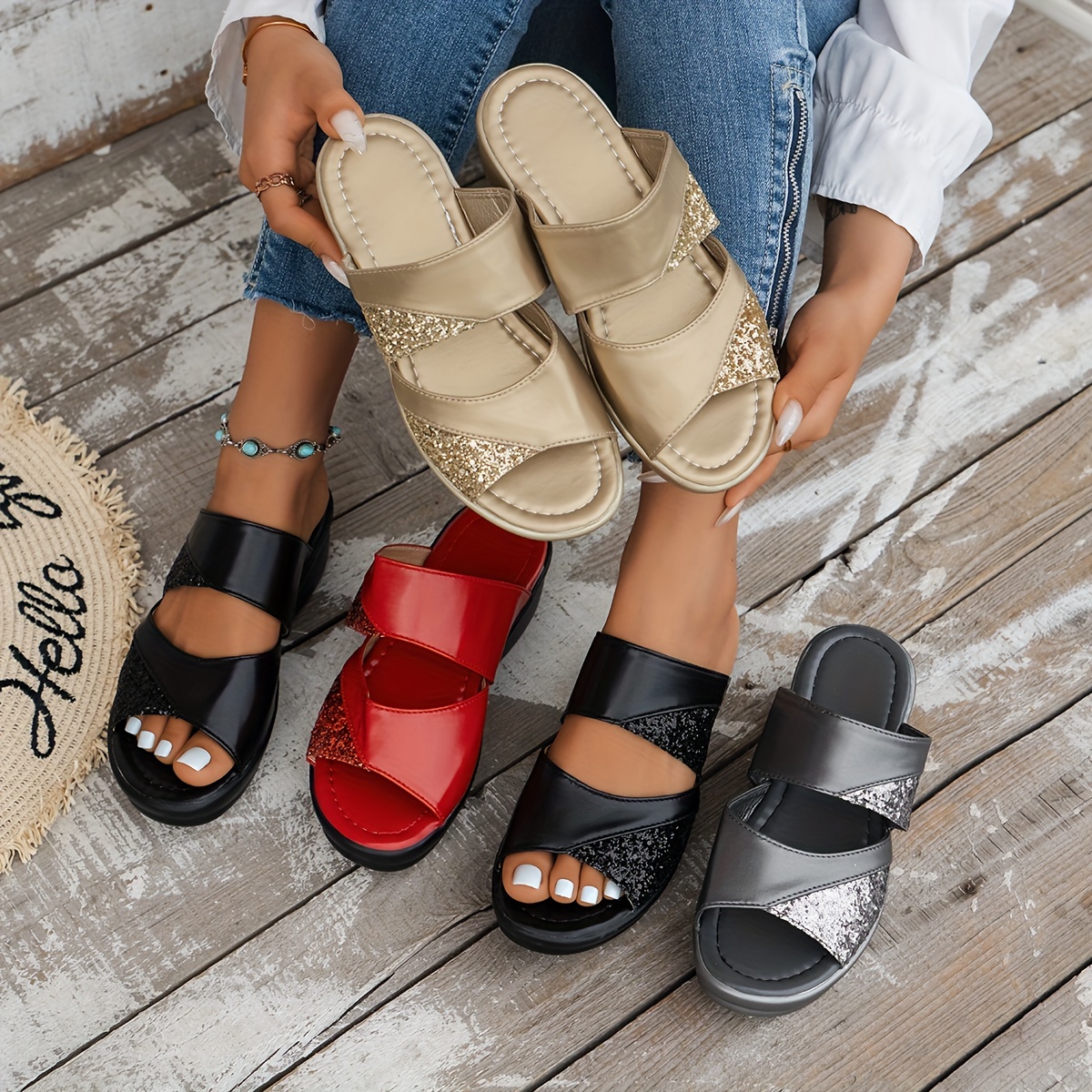 🔥Last Day Sale 69%🔥 Comfortable Orthopedic Flat Sandals for Women!