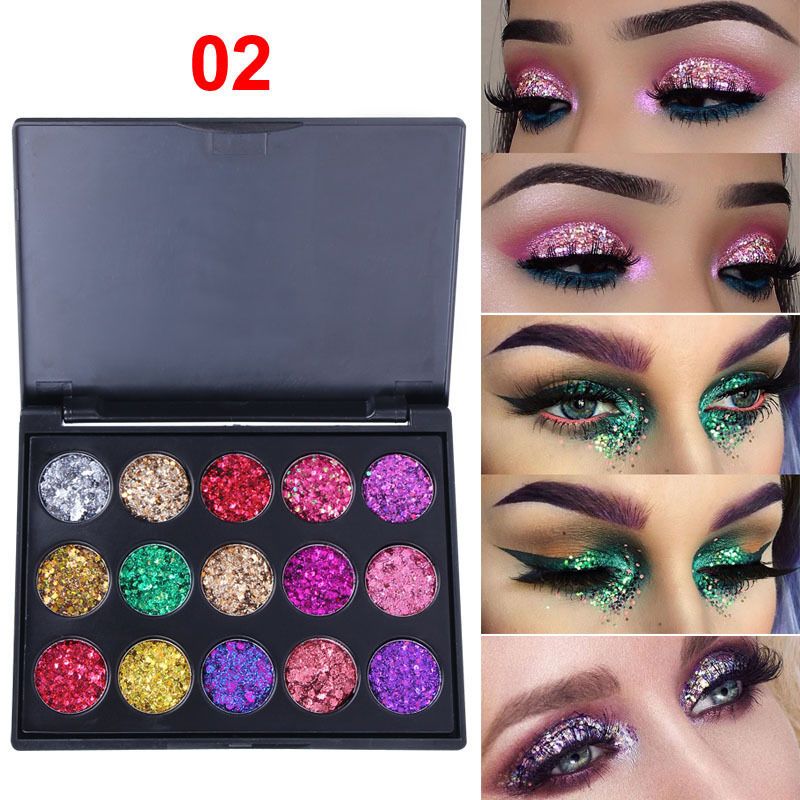 15 Color Glitter Eyeshadow Palette