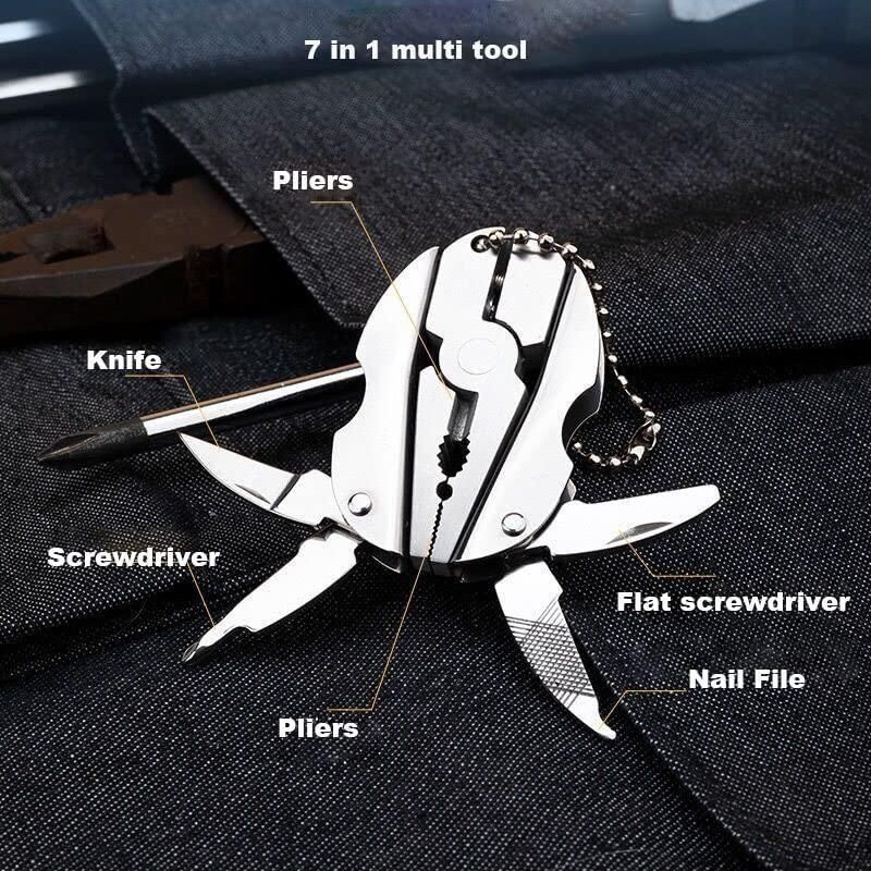 ToolistPro™ 7 in 1 Multipurpose Toolkit Keychain