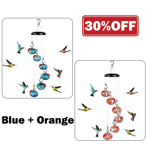 🎁 Last Day Promotion 49% OFF 🔥 2025 New Charming Wind Chimes Hummingbird Feeders Garden Decor