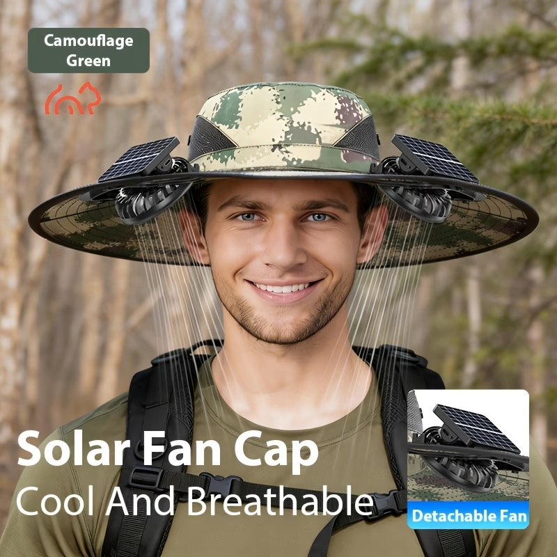 Beat the Heat with Our Solar-Powered Cooling Hat! 🌀