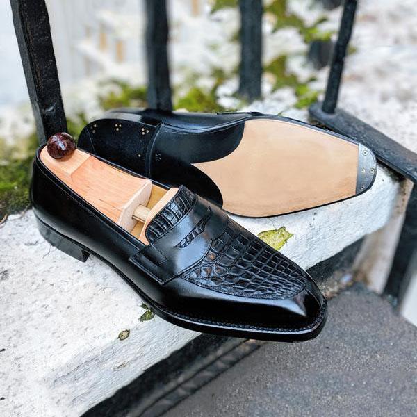 Brown Leather Brogue Loafer-Zittor